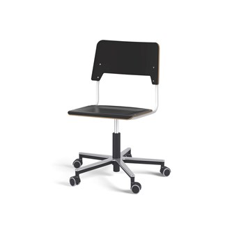 Stol Como FSC BX gas (hög) Alu hjul stor sits vitt stativ