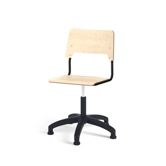 Stol Como FSC BX gas (hög) glidfot stor sits svart stativ