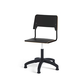 Stol Como FSC BX gas (hög) glidfot stor sits svart stativ