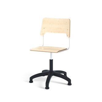 Stol Como FSC BX gas (hög) glidfot stor sits vitt stativ