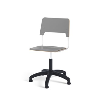 Stol Como FSC BX gas (hög) glidfot stor sits vitt stativ