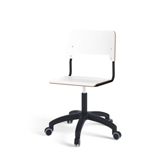 Stol Como FSC BX gas (låg) hjul stor sits svart stativ