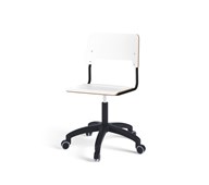 Stol Como FSC BX gas (låg) hjul stor sits svart stativ