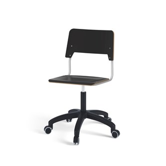 Stol Como FSC gas (låg) hjul stor sits silverstativ