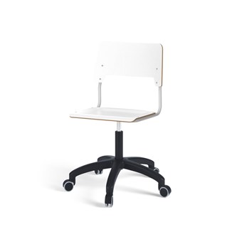 Stol Como FSC gas (låg) hjul stor sits silverstativ