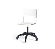 Stol Como FSC gas (låg) hjul stor sits silverstativ