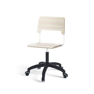 Stol Como FSC BX gas (hög) hjul stor sits vitt stativ