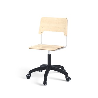 Stol Como FSC BX gas (hög) hjul stor sits vitt stativ