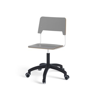 Stol Como FSC BX gas (hög) hjul stor sits vitt stativ