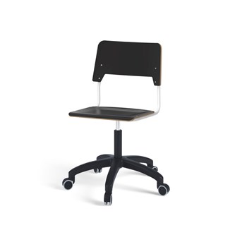 Stol Como FSC BX gas (hög) hjul stor sits vitt stativ