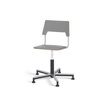 Stol Como FSC gas (låg) Alu glidfot mellan sits silverstativ