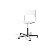 Stol Como FSC gas (låg) Alu glidfot mellan sits silverstativ