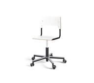 Stol Como FSC BX gas (låg) Alu hjul mellan sits svart stativ