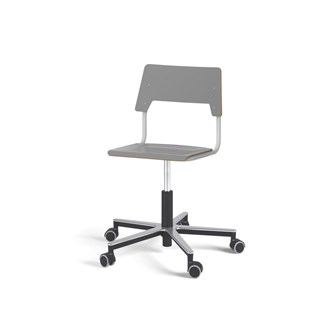 Stol Como FSC gas (hög) Alu hjul mellan sits silverstativ