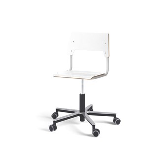 Stol Como FSC gas (hög) Alu hjul mellan sits silverstativ