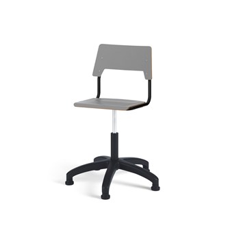 Stol Como FSC BX gas (hög) glidfot mellan sits svart stativ