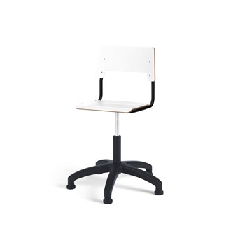 Stol Como FSC BX gas (hög) glidfot mellan sits svart stativ