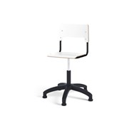 Stol Como FSC BX gas (låg) glidfot mellan sits svart stativ