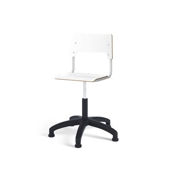 Stol Como FSC gas (hög) glidfot mellan sits silverstativ