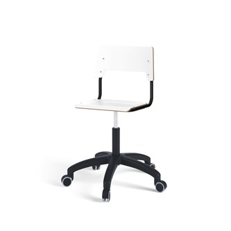 Stol Como FSC BX gas (hög) hjul mellan sits svart stativ