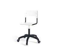 Stol Como FSC BX gas (låg) hjul mellan sits svart stativ