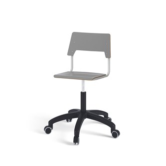 Stol Como FSC gas (hög) hjul mellan sits silverstativ