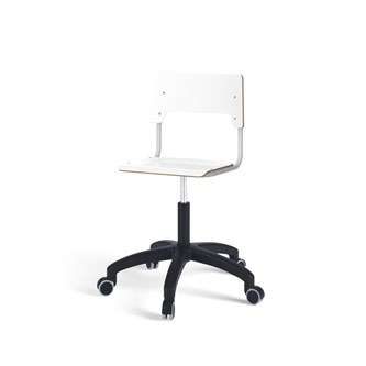 Stol Como FSC gas (hög) hjul mellan sits silverstativ