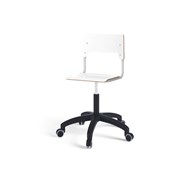 Stol Como FSC gas (låg) hjul mellan sits silverstativ