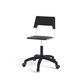 Stol Como FSC BX gas (hög) hjul mellan sits vitt stativ