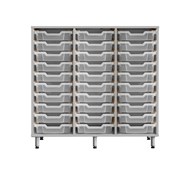 Svea förvaring H100 ljusgrå små backar Gratnell