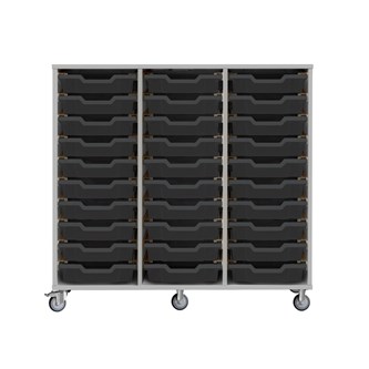 Svea förvaring H100 ljusgrå små backar Gratnell