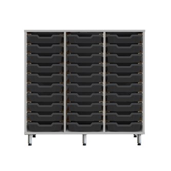 Svea förvaring H100 ljusgrå små backar Gratnell