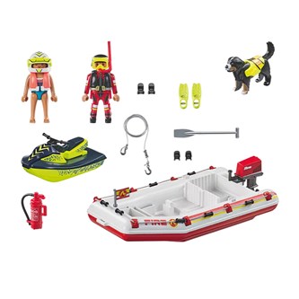 Playmobil Brandbåt med aquascooter