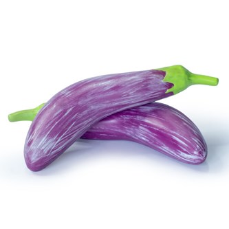 Green rubber toys Lekmat grönsaker 17-delar