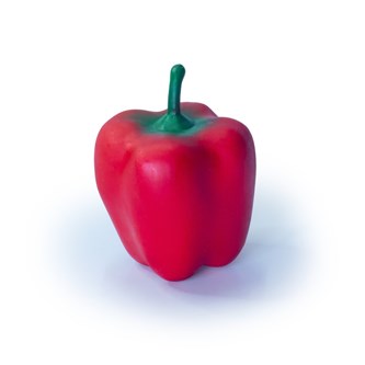 Green rubber toys Lekmat grönsaker 17-delar