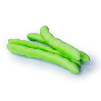 Green rubber toys Lekmat grönsaker 17-delar