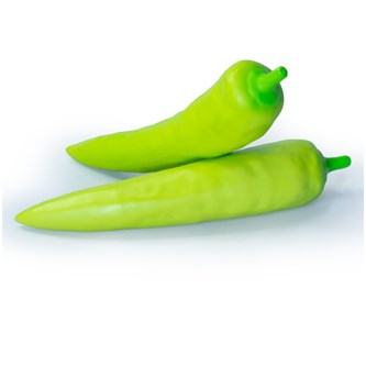 Green rubber toys Lekmat grönsaker 17-delar