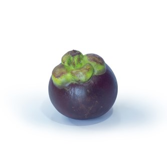 Green rubber toys Lekmat frukter 10-delar