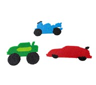 Pärlplattor Midi Bilar 3-pack