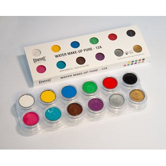 Grimas stor sminkpalett, grundfärger