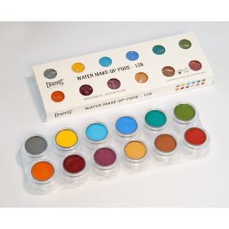 Grimas stor sminkpalett, dova grundfärger