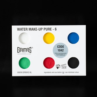 Grimas liten sminkpalett, grundfärger