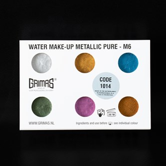 Grimas liten sminkpalett, metallicfärger