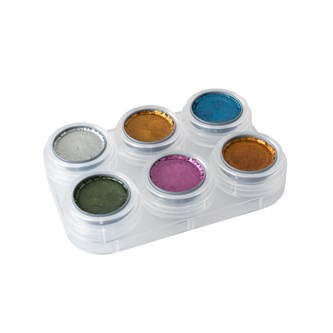 Grimas liten sminkpalett, metallicfärger