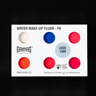 Grimas liten sminkpalett, fluorescerande färger