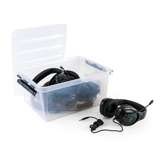 AVID Headset AVIGA svart 3,5 mm 5 st