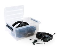 AVID Headset AVIGA svart 3,5 mm 5 st