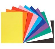 Gladkartong A4, 10 färger, 100 ark