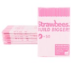 Strawbees Konstruktionsrör, rosa
