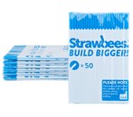 Strawbees Konstruktionsrör, blå